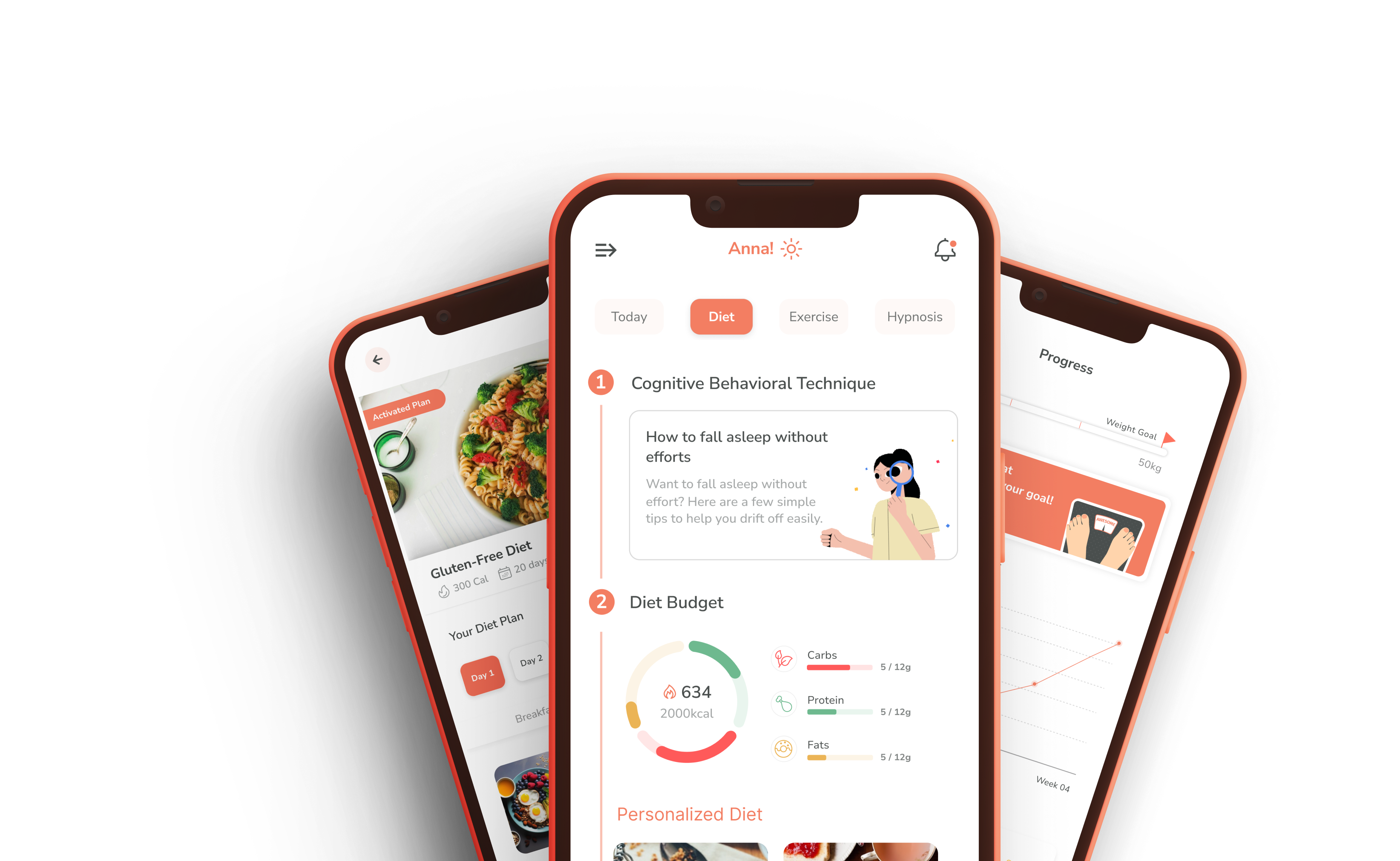 Nobese app preview on mobile phones
